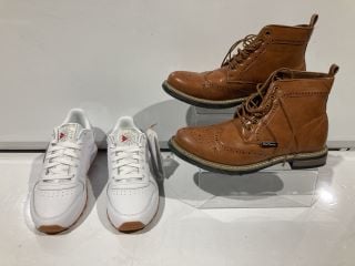 2 X FOOTWEAR TO INCLUDE BEN SHERMAN TEMPLETON CARAMEL TAN 9 RRP £155