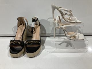 2 X FOOTWEAR TO INCLUDE GUESS UMJN9 BLACK 8 RRP £105