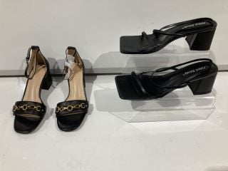 2 X FOOTWEAR TO INCLUDE PUBLIC DESIRE JUST REALISE BLACK 6 RRP £139.99