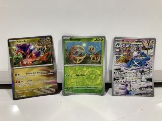 BOX OF POKEMON CARDS INCLUDING KORAIDON AND METAGROSS