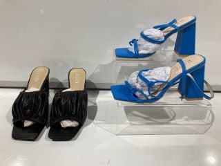 2 X FOOTWEAR TO INCLUDE RAID JULIETTE BLUE HEELS 3 RPR £95