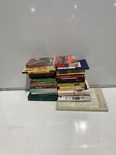 BOX OF BOOKS TO INCLUDE THE SEVENTH TOWER THE FALL