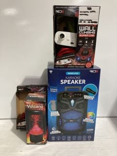 BOX OF ITEMS TO INCLUDE WIRELESS KARAOKE SPEAKER