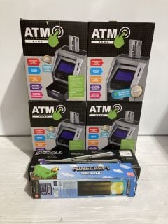 BOX OF ITEMS TO INCLUDE ATM TOUCH SCREEN BANK