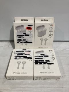 BOX OF RED5 BLACK WIRELESS EARBUDS