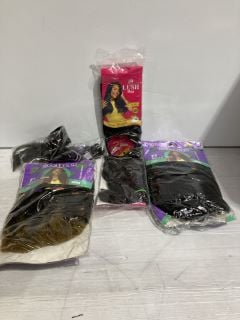 BOX OF ITEMS TO INCLUDE DARLING NATURAL TWIST WIG