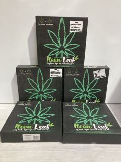 BOX OF NEON LEAF GREEN LAMP (18+ ID MAY BE REQUIRED)