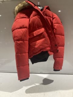 1 X SUPERDRY KIDS RED COAT UK 12 RRP £109.99