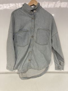 1 X DENIM CUFFED JACKET   SIZE UK 10