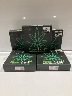 BOX OF NEON LEAF GREEN LAMP (18+ ID MAY BE REQUIRED)