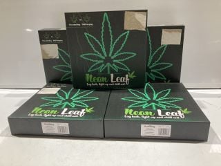 BOX OF NEON LEAF GREEN LAMP (18+ ID MAY BE REQUIRED)