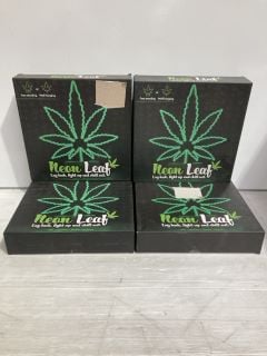 BOX OF NEON LEAF GREEN LAMP (18+ ID MAY BE REQUIRED)