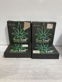 BOX OF NEON LEAF GREEN LAMP (18+ ID MAY BE REQUIRED)