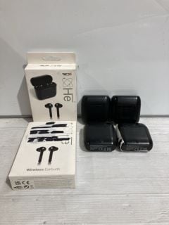 BOX OF RED5 BLACK WIRELESS EARBUDS