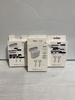 BOX OF RED5 WHITE WIRELESS EARBUDS