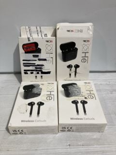 BOX OF RED5 BLACK WIRELESS EARBUDS