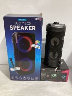 3 X ITEMS TO INCLUDE PARTY BOX SPEAKER