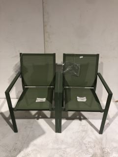 JOHN LEWIS SLENDER DINING CHAIRS, SET OF 2, RRP £170 AND JOHN LEWIS MIAMI GARDEN DINNING CHAIRS, SET OF 2 (003245045) (003245046) (003245883)