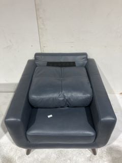 JOHN LEWIS BARBICAN LEATHER ARMCHAIR, LIGHT LEG (003249655) RRP £1,449