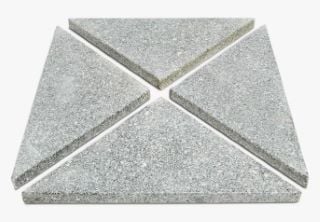 JOHN LEWIS PARASOL GRANITE TRIANGLE SLABS, PACK OF 4, 60KG  (003313038) RRP £219