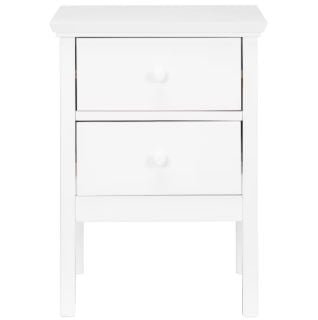 JOHN LEWIS WILTON 2 DRAWER BEDSIDE CANINET, WHITE (003342943) RRP £109