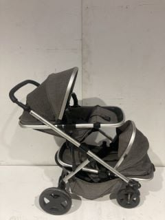 ORIAN BABY PRAM STROLLER SET TO INCLUDE HUACK SPORT BLUE SUPER LIGHT WEIGHT PRAM