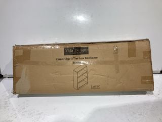 PALLET OF ITEMS TO INCLUDE TUBULAR HEATER WITH CAMBRIDGE 3 TIER LOW BOOKCASE