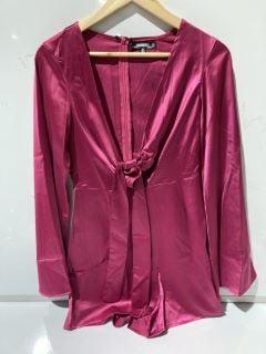 1 X BOX OF PREMIUM DESIGNER APPAREL TO INCLUDE MISSGUIDED HOT PINK ROMPER UK 6