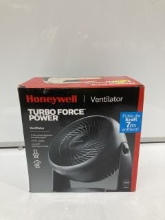 1 X BOX OF ITEMS TO INCLUDE HONEYWELL TURBO FORCE POWER VENTILATOR