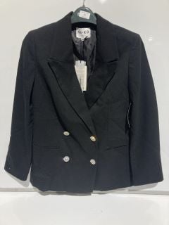 NA -KD DOUBLE BREASTED BLAZER BLACK WOMENS TOTAL RRP £ 80