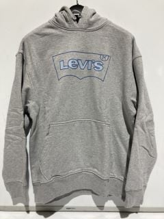 2 X LEVIS HOODIE SMALL GREY MARL TOTAL RRP £120