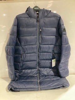 TOG24 LARGE BLUE PUFFER COAT SIZE LARGE