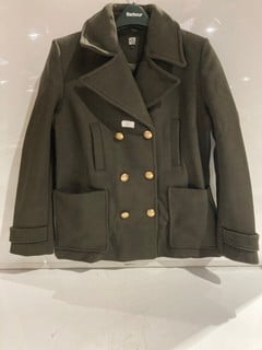 LA REDOUTE GREEN BUTTONED COAT SIZE 42