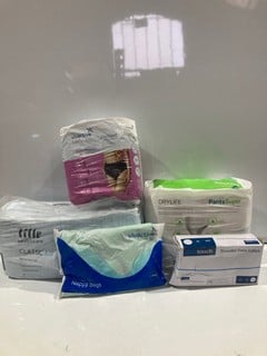 BOX OF ITEMS TO INCLUDE DRYLIFE PANTS SUPER