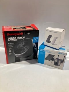 BOX OF ITEMS TO INCLUDE HONEYWELL TURBO FORCE POWER FAN