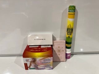 BOX OF ITEMS TO INCLUDE CUPPING APPLIANCE FOR LADIES 3 PIECES