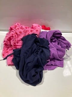 BOX OF CLOTHING TO INCLUDE PINK FLOWER DRESS