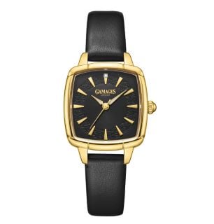 GAMAGES ELOQUENT GOLD BLACK WATCH RRP £605