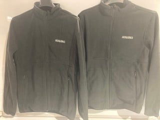 4 X JACK AND JONES BLACK JACKET SIZE SMALL