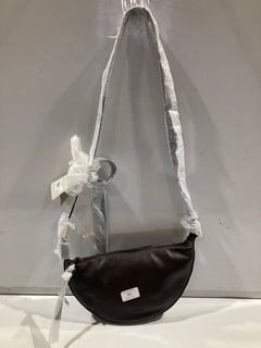 ALLSAINTS BITTER BROWN HALF MOON XBODY BAG