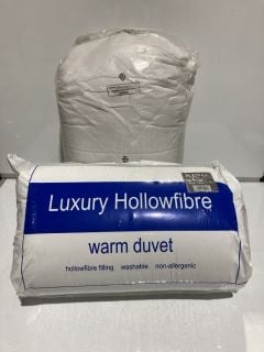 LUXURY HOLLOWFIBRE WARM DUVET SIZE KING 13.5 TOG TO INCLUDE 2 PILLOWS