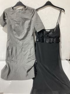 1 X BOX OF WOMENS CLOTHING TO INCLUDE NEW LOOK BLACK DRESS