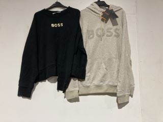 1 X HUGO BOSS CREAM HOODED JUMPER SIZE XXL RRP £85