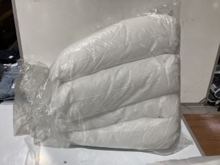 1 X BOX OF WHITE PILLOWS