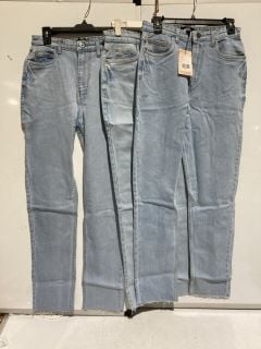 3 X PREMIUM DESIGNER APPAREL TO INCLUDE MISSGUIDIED JEANS BLUE SIZE 8 TOTAL RRP £120