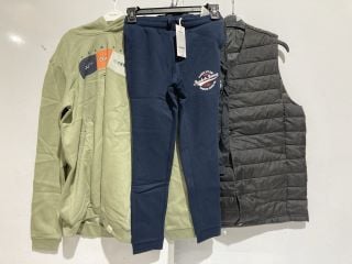 4 X PREMIUM DESIGNER APPAREL TO INCLUDE CHILDRENS JACK AND JONES OVER HEAD WATERPROOF JACKET TOTAL RRP £250