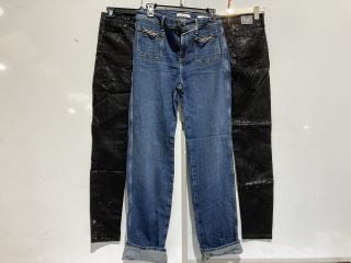 3 X PREMIUM DESIGNER APPAREL TO INCLUDE GUESS ITEMS TO INLCUDE BLUE STRAIGHT JEANS SIZE 29 TOTAL RRP £210