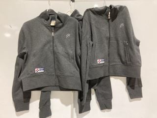 2 X PREMIUM DESIGNER APPAREL TO INCLUDE SUPERDRY FLEECE JACKET SIZE L TOTAL RRP £130