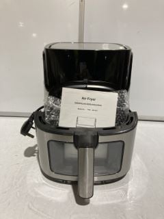 1 X AIR FRYER OVEN BLACK AND SILVER