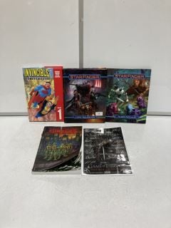 4 X  BOOKS TO INLCUDE STARFINDER CORE RULE BOOK AND ALIEN ARCHIVE